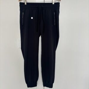 OGIO‎ Baker Tilly Black Jogger Pants Size L Golf Athletic Spandex Zip Pockets